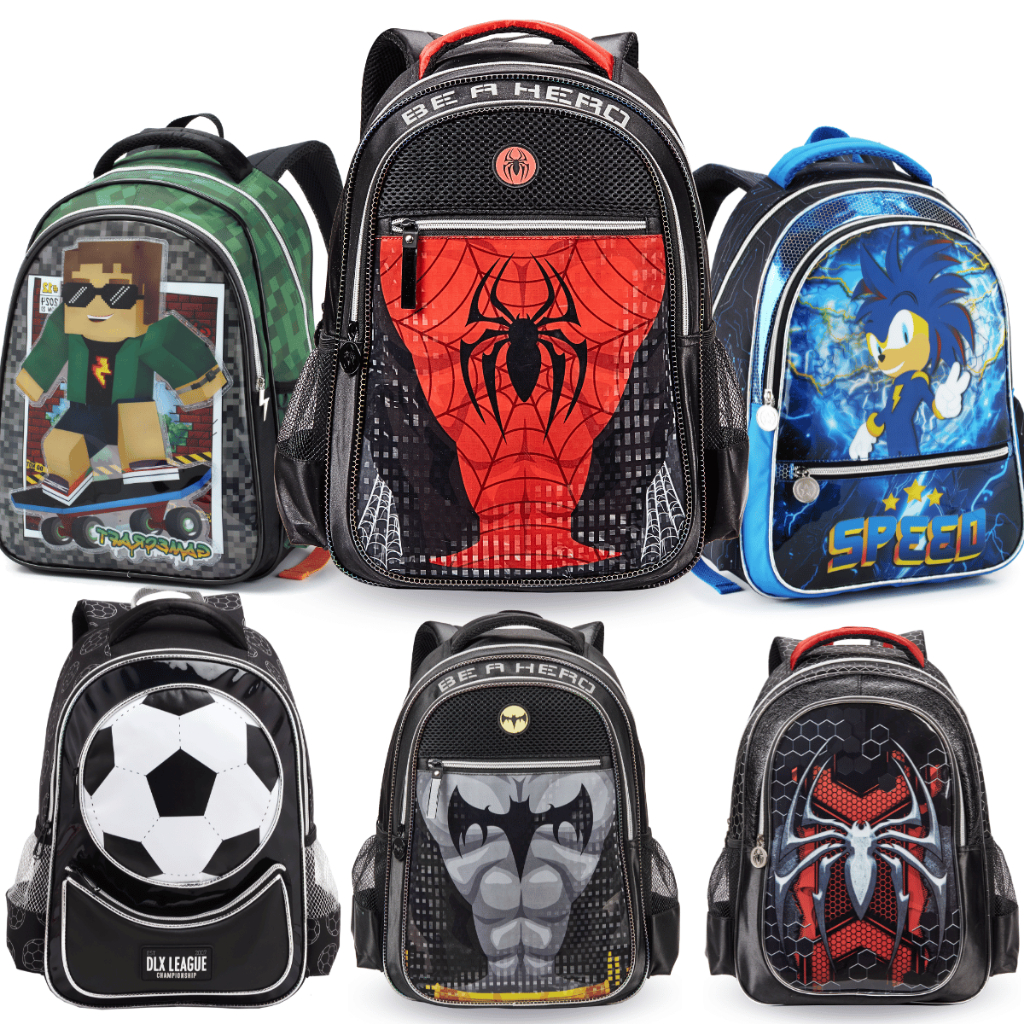 Mochila Escolar Infantil Menino Aranha Spider Morc