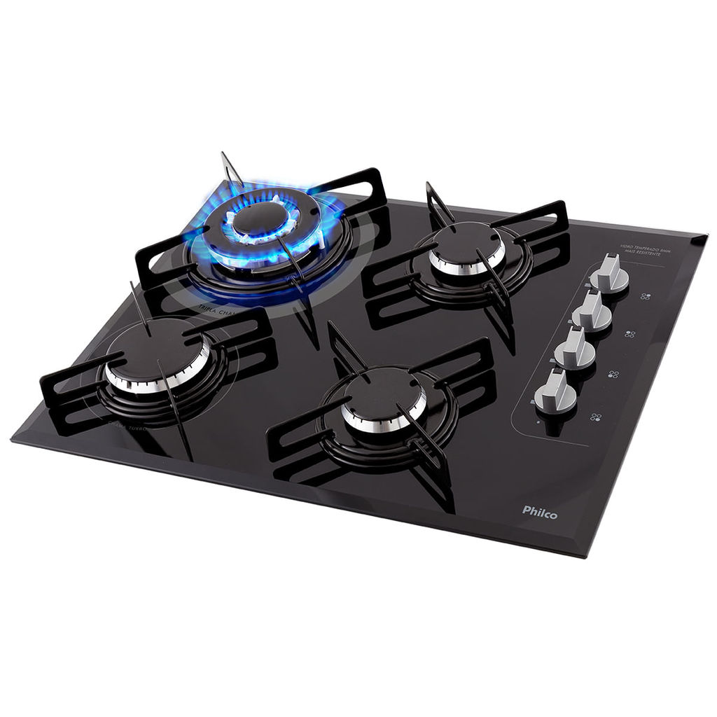 Cooktop a Gás Philco 4 Queimadores Superautomáti