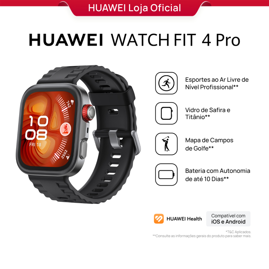HUAWEI WATCH FIT 4 Pro | Smartwatch Relogio | Espo