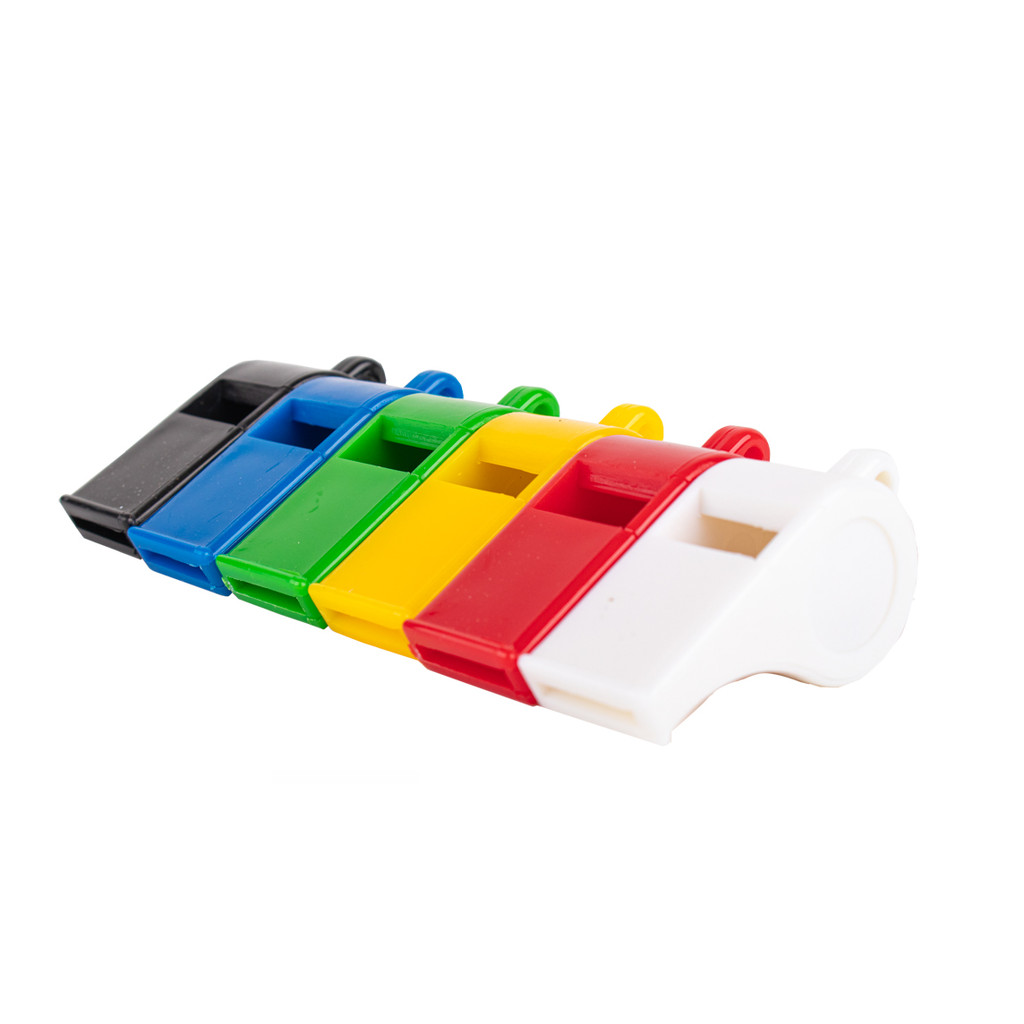 Apito plástico colorido, futebol, esportes, recre