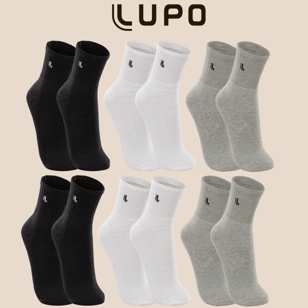 Kit Com 6 Pares De Meias Lupo Sport Cano Médio Es