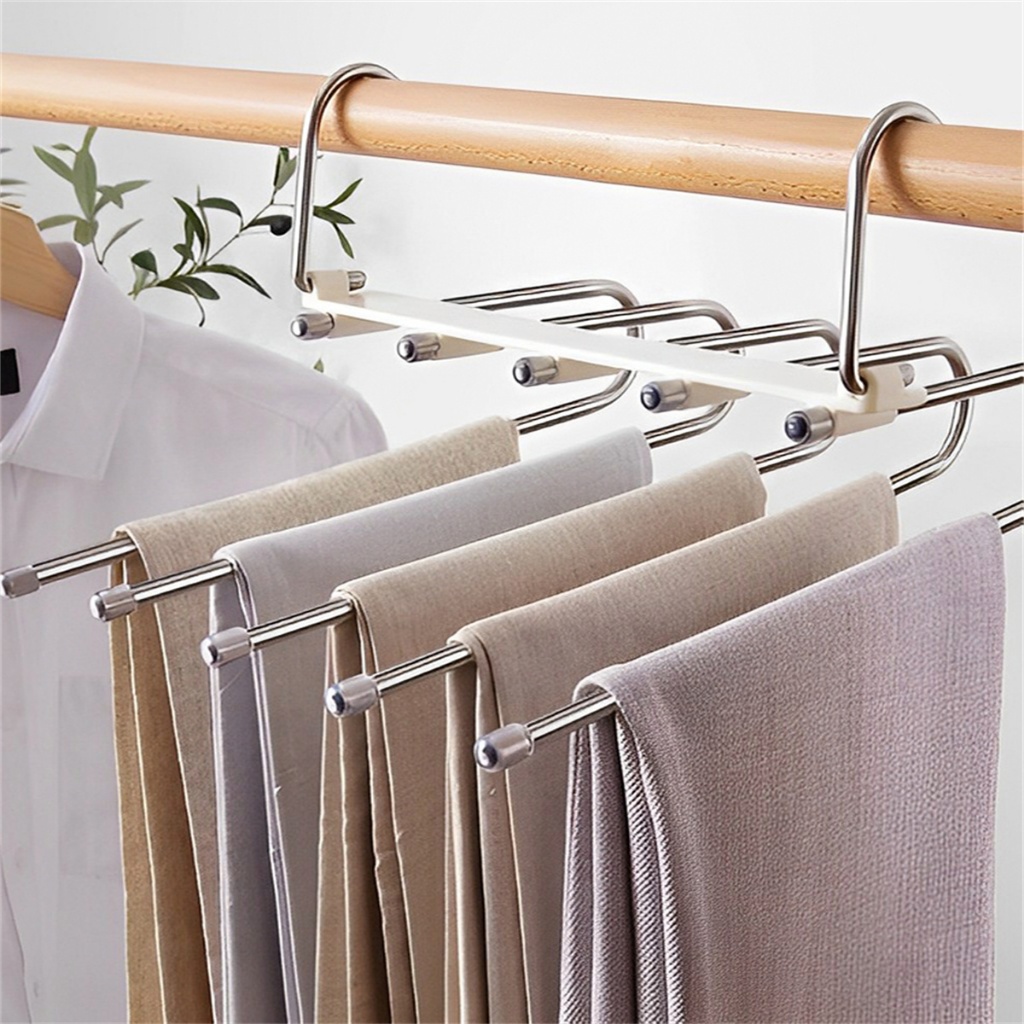 Kit 3 Cabides 5 em 1 Retrátil Multifuncional em A