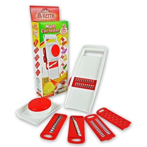 Multi Cortador Fatiador Ralador 5 em 1 com Apoiado