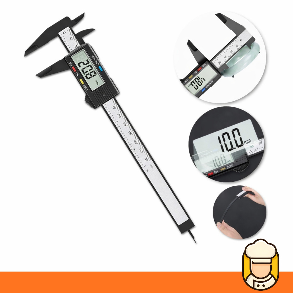 Paquímetro Digital com Display LCD Medição Ráp