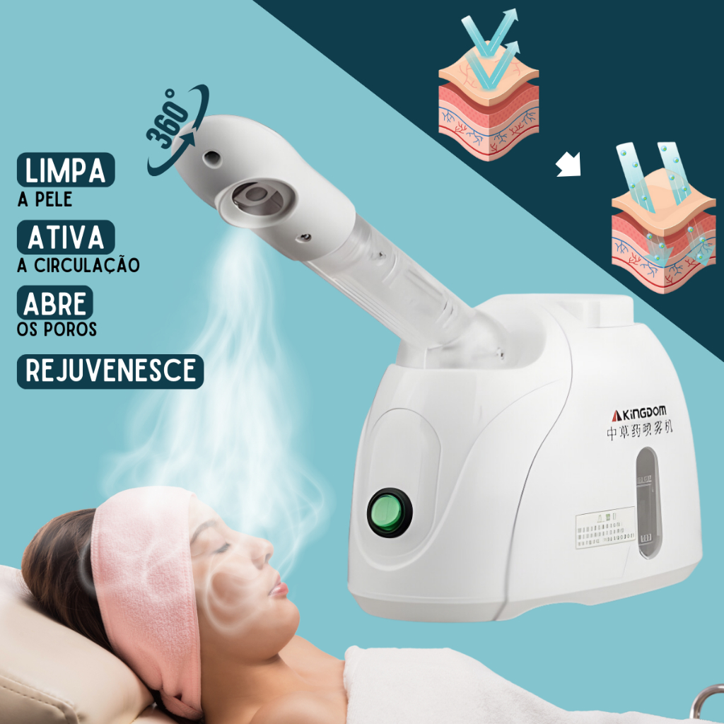 Vaporizador Facial e Capilar Kingdom K33s Portáti