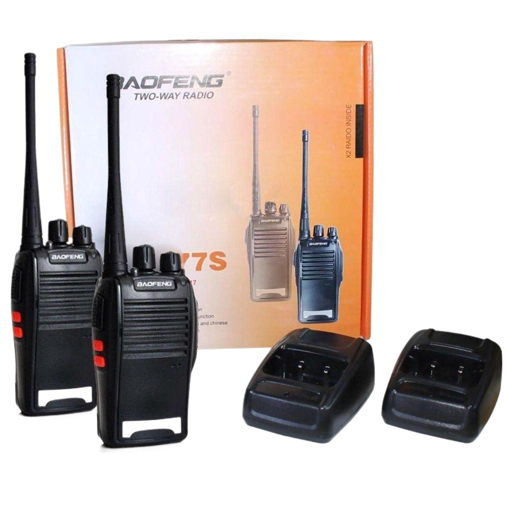 Kit 2,4,6 Radio Comunicador Bf-777s Acompanha Base