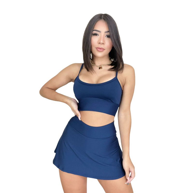 1 Conjunto de saia + top fitness