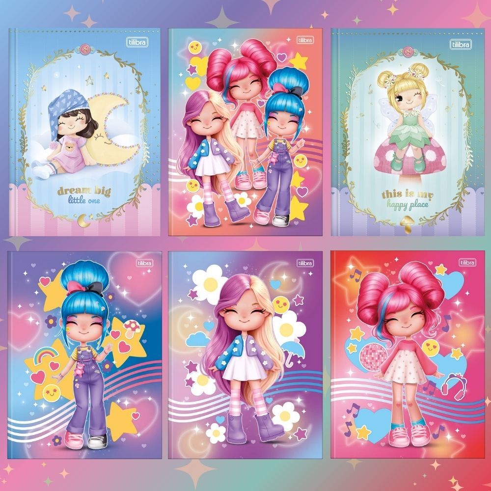 Caderno Escolar Brochura Costurado Grande La Liz 8