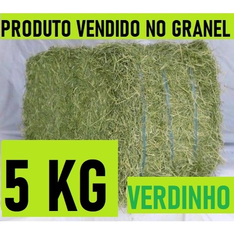 5 KG Feno Tifton 85 Para Coelho e Porquinho da Ind