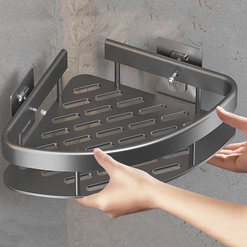 Suporte De Shampoo Prateleiras De Banheiro Sem Fur