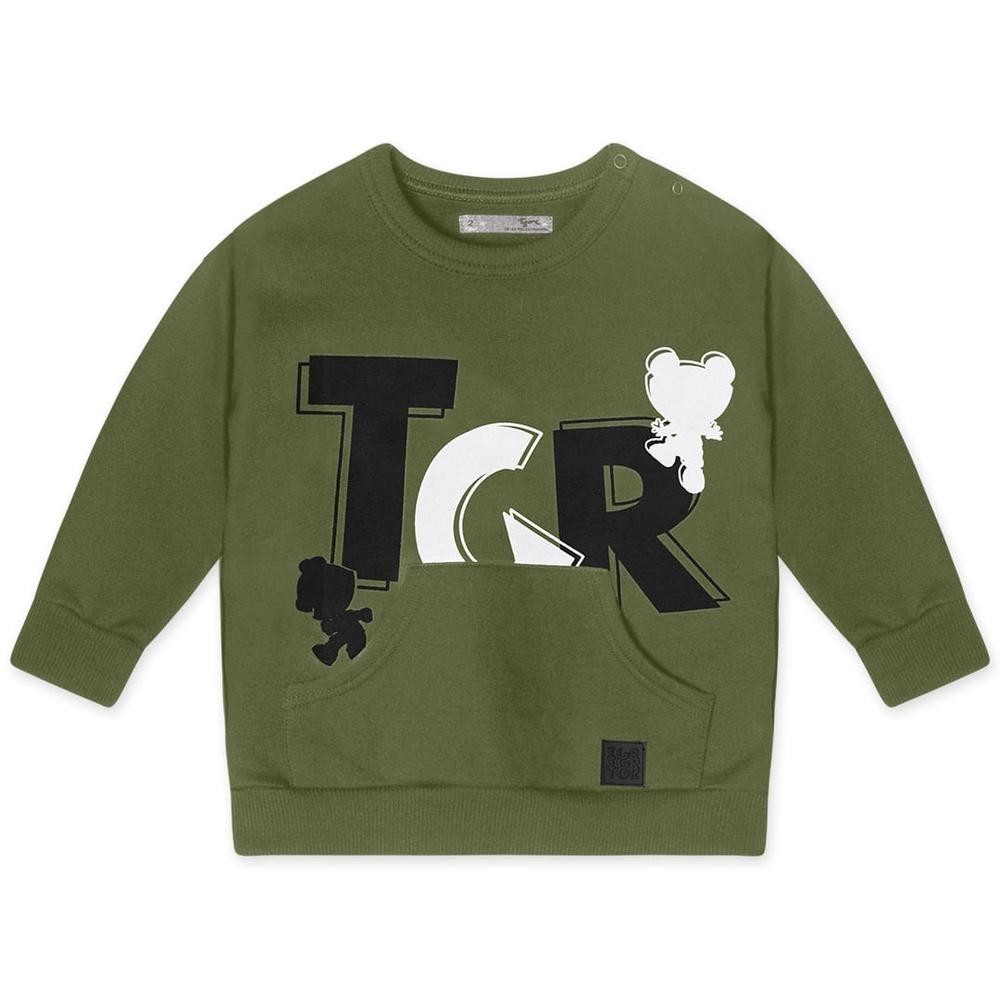 Blusão Manga Longa Moletom Masculino Bebê Tigor