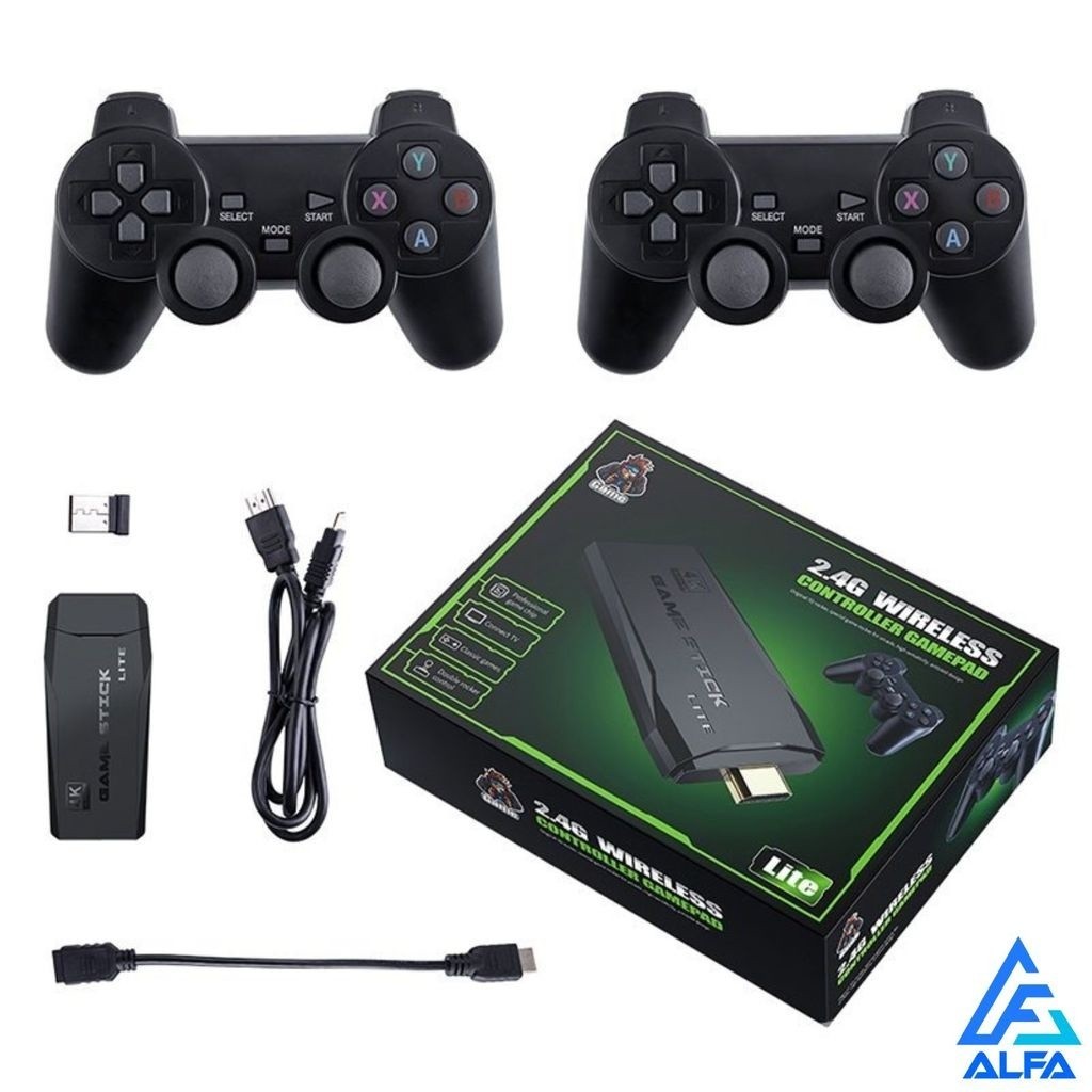Video game Stick 10mil 2 Controles Sem Fio Console