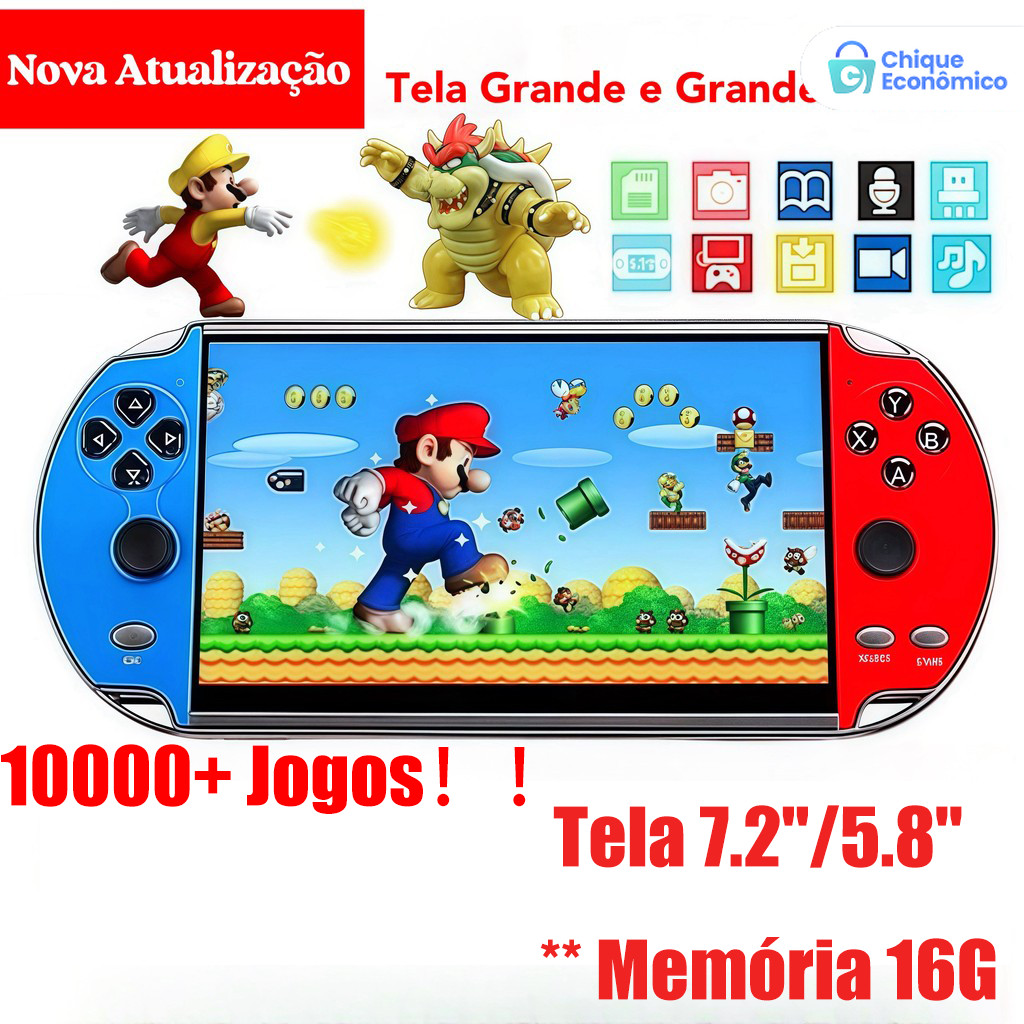 Console de Mão Memoria Expansivel 2026 Videogame 