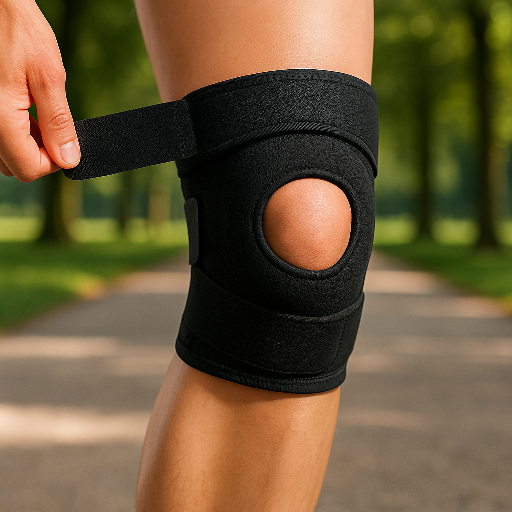 Joelheira Ortopédica Ajustável Proteção Patela