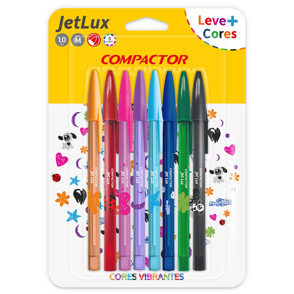 Jet Lux Blister 8 Novas Cores – Compactor