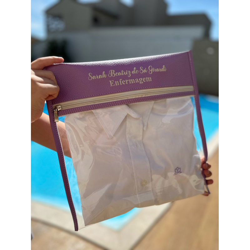 Porta jaleco personalizado scrub medicina enfermag