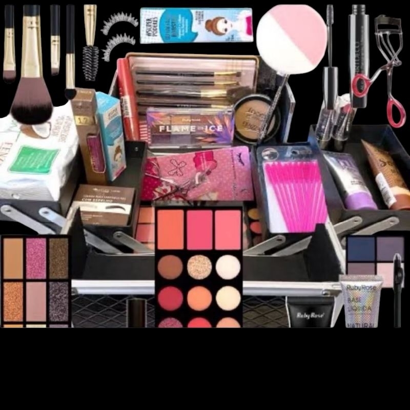 kit de maquiagem sofisticado de 10 itens com pince