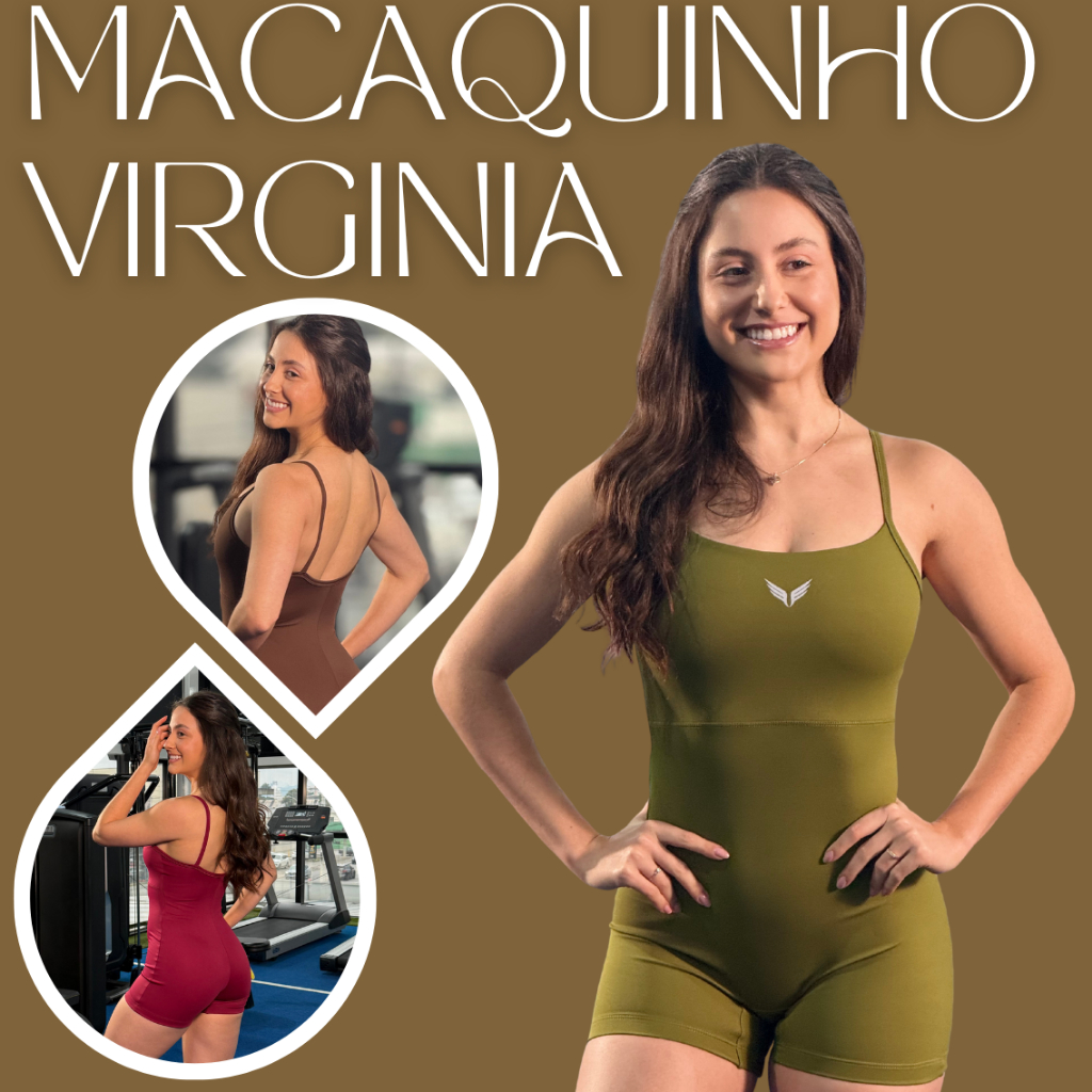 Macaquinho Virginia Poliamida Alcinha Costas Abert