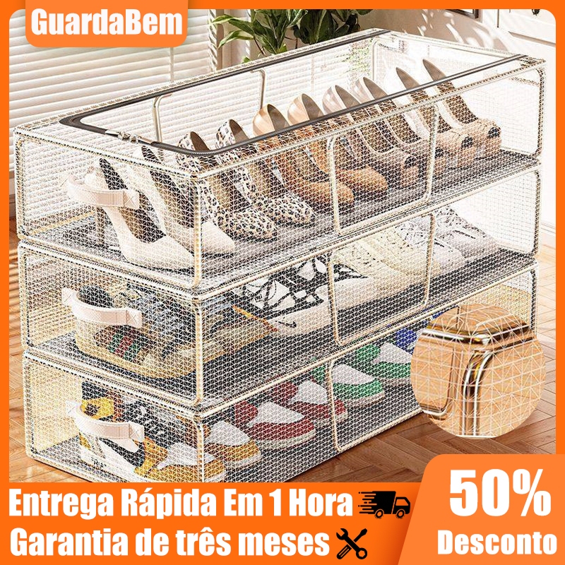 Caixas Organizadoras Para Tênis Sapatos Multiuso 
