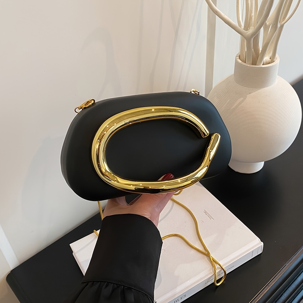 Bolsa Clutch Vintage Retrô Feminina Com Alça De 