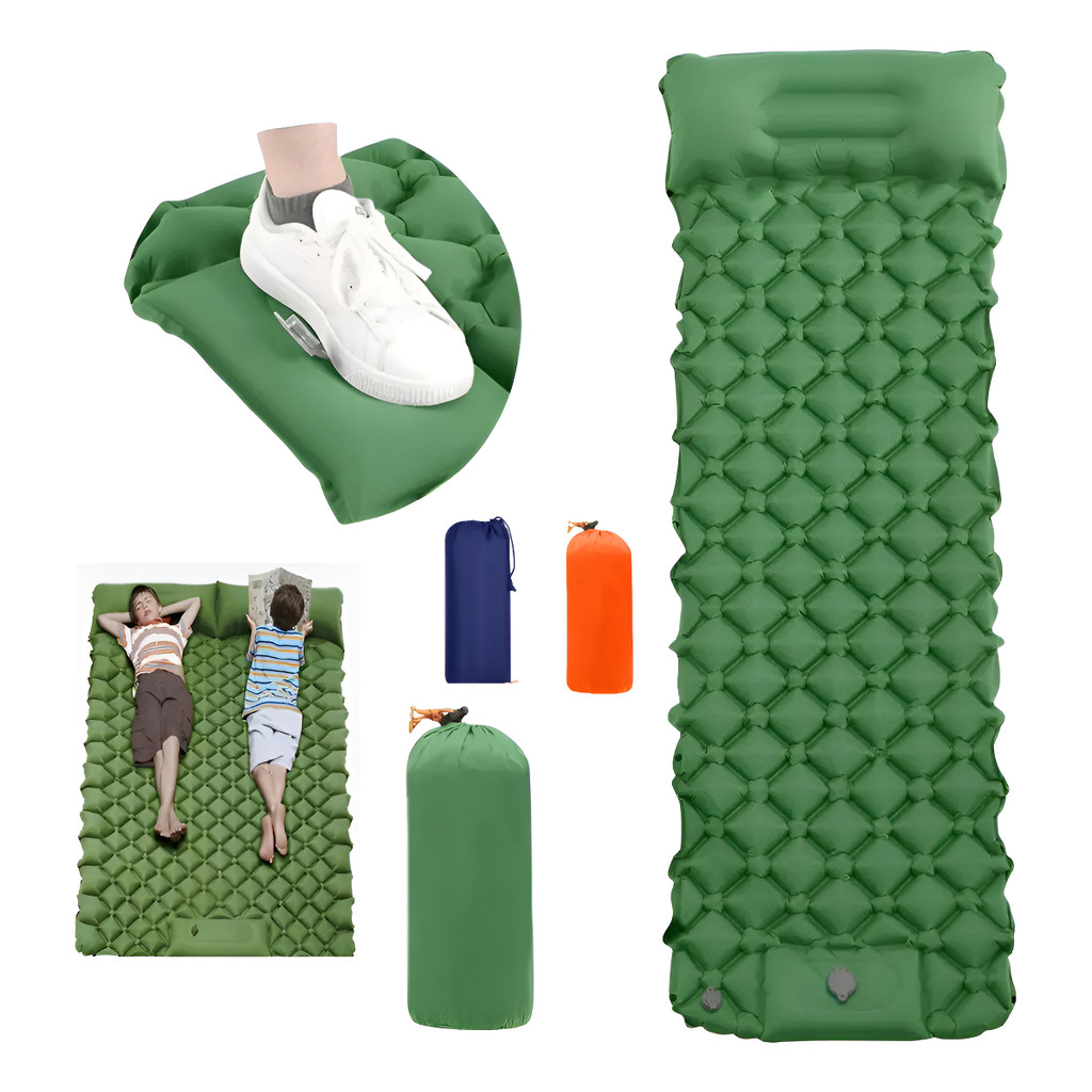 Colchão Automático Inflável De Acampamento Ao A