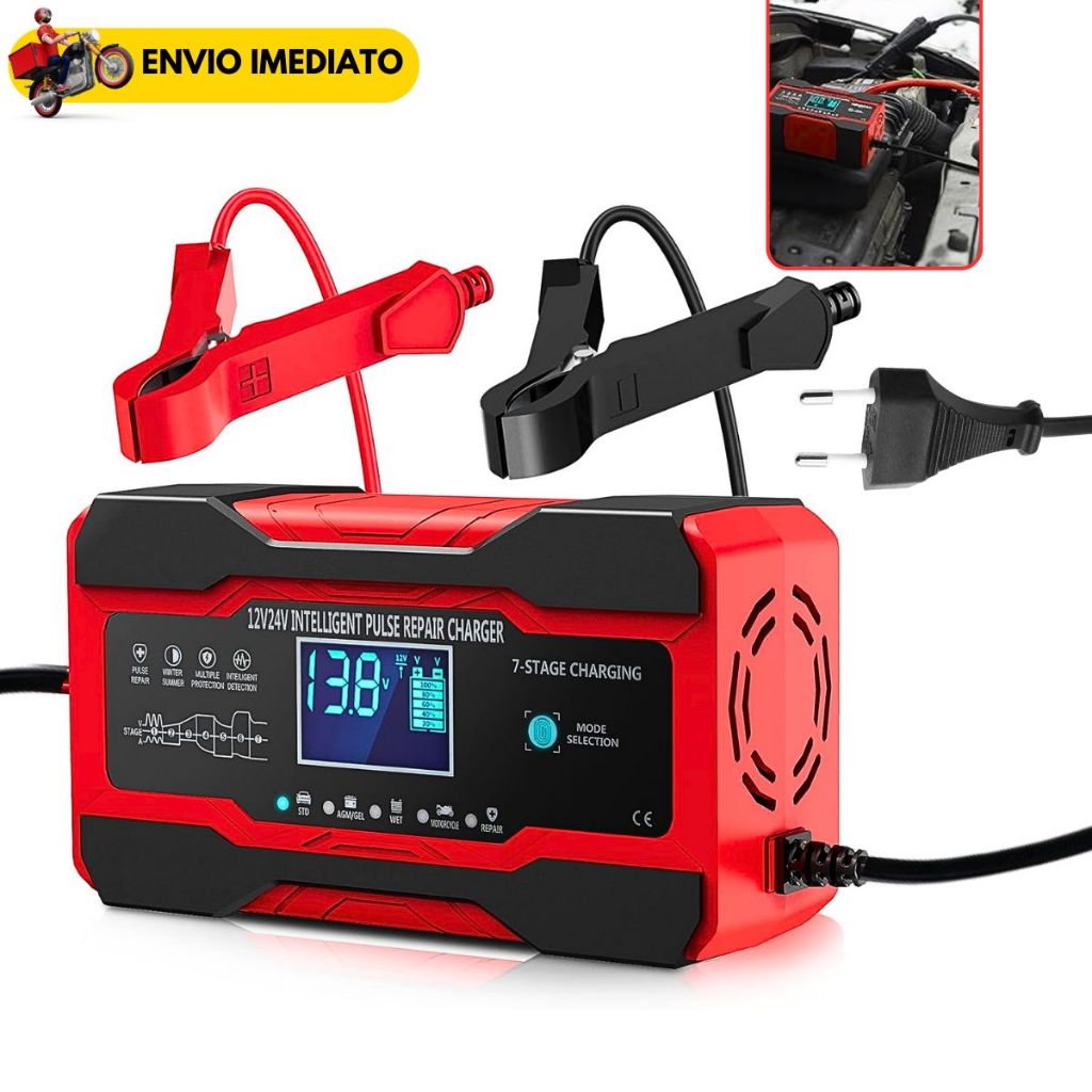 Carregador de bateria automotivo inteligente 12 V 