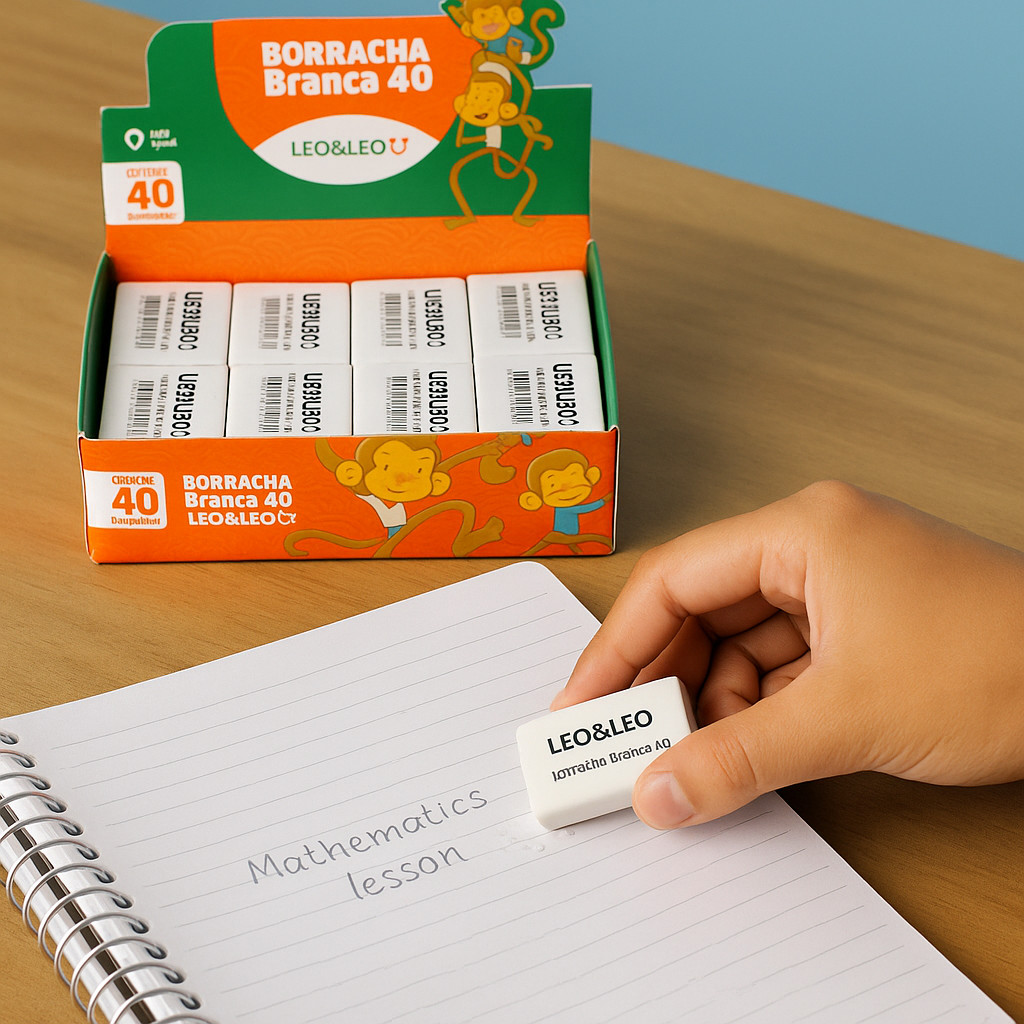 Borracha LeoELeo 40 Kit 20 e 40 Unidades Apaga Fá