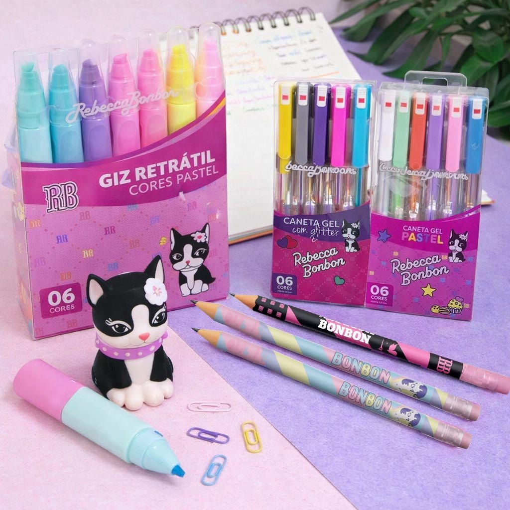 Material Escolar Papelaria Fofa Rebecca Bonbon