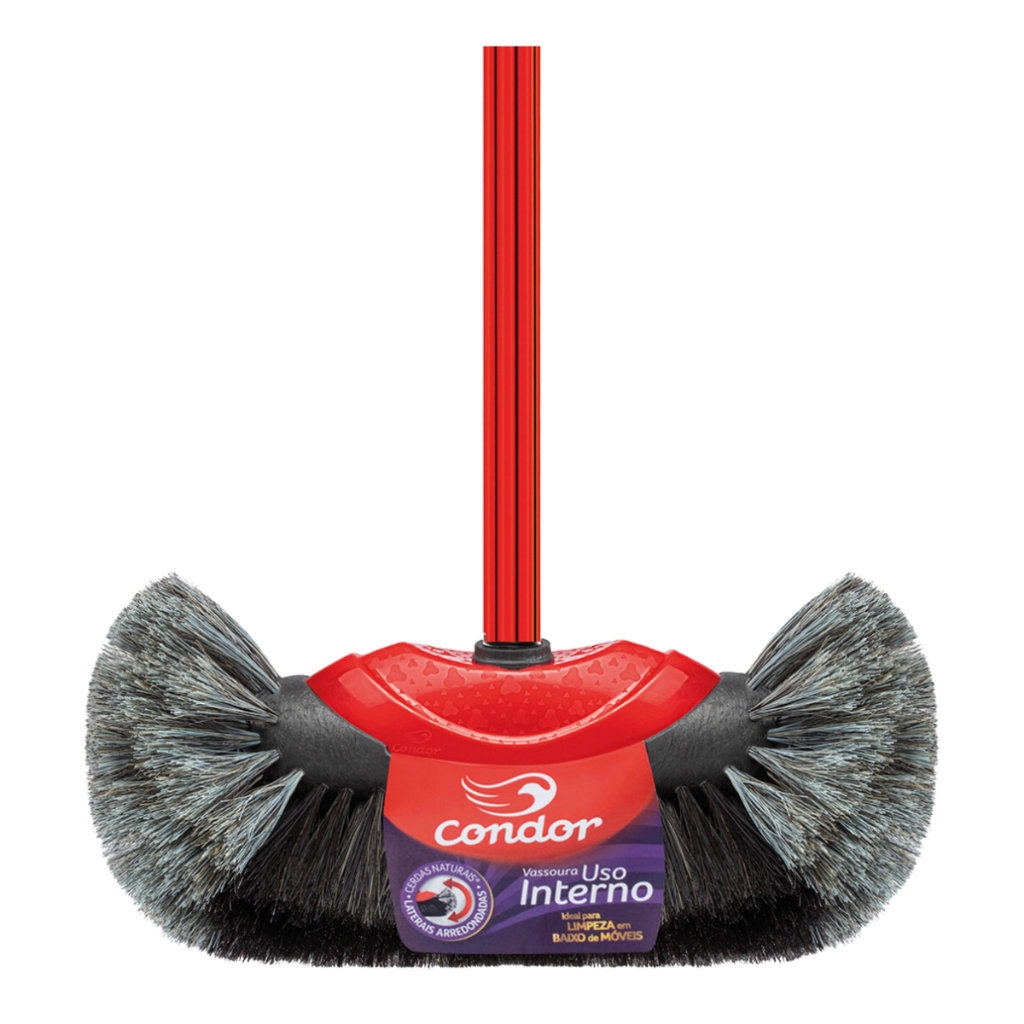 Vassoura Bola Pelo Natural Sintetico Porcelanato L