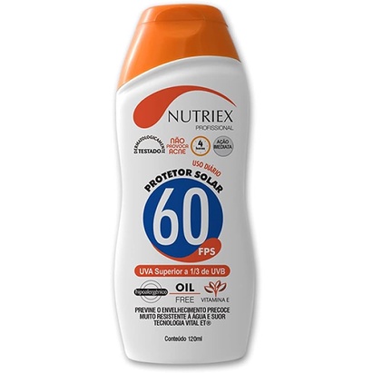 Protetor Solar FPS 60 120ml – Nutriex