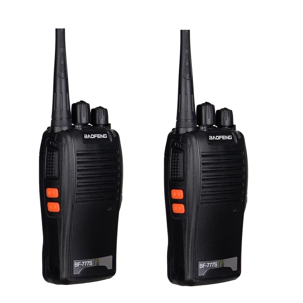 Kit 2 Radio Comunicador Bf-777s Acompanha Bases Ca