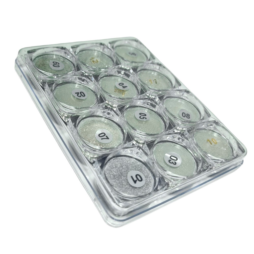 Kit 12 OU 6 OU 4 Pó Cromado ou Asa de Borboleta D