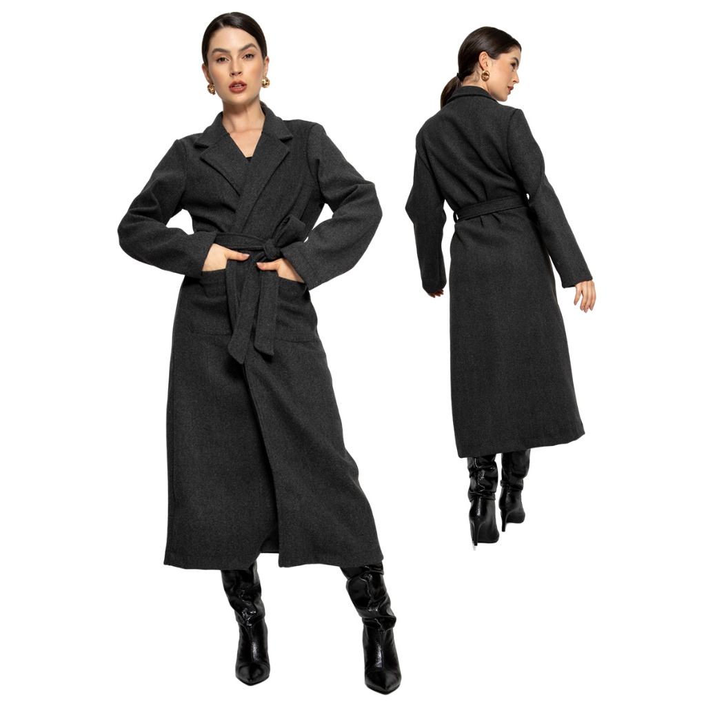 HBD 05# Sobretudo Com 2 Bolsos Elegante TR-SBT-005