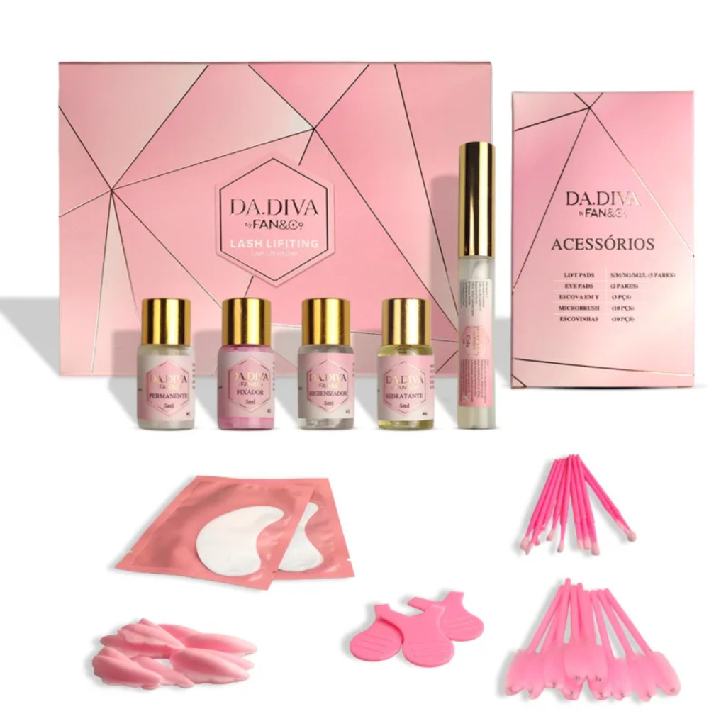 Kit Lash Lifting Permanente de Cílios Elevação
