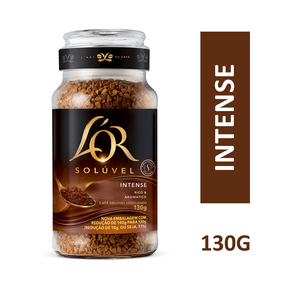 Café Solúvel LOR Intense Vidro 130g