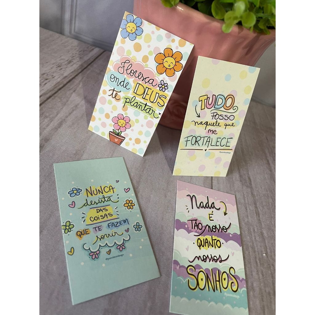 Kit 50 Cartões Motivacionais – Cards Motiva