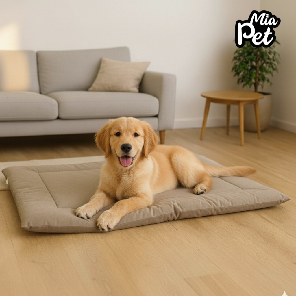 Colchonete Cama Pet de Suede ou Linho Resistente p