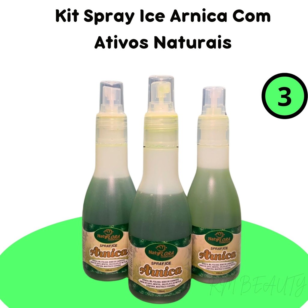 Kit 3 Spray Alivio Contra Dores Ice Arnica  A Pron