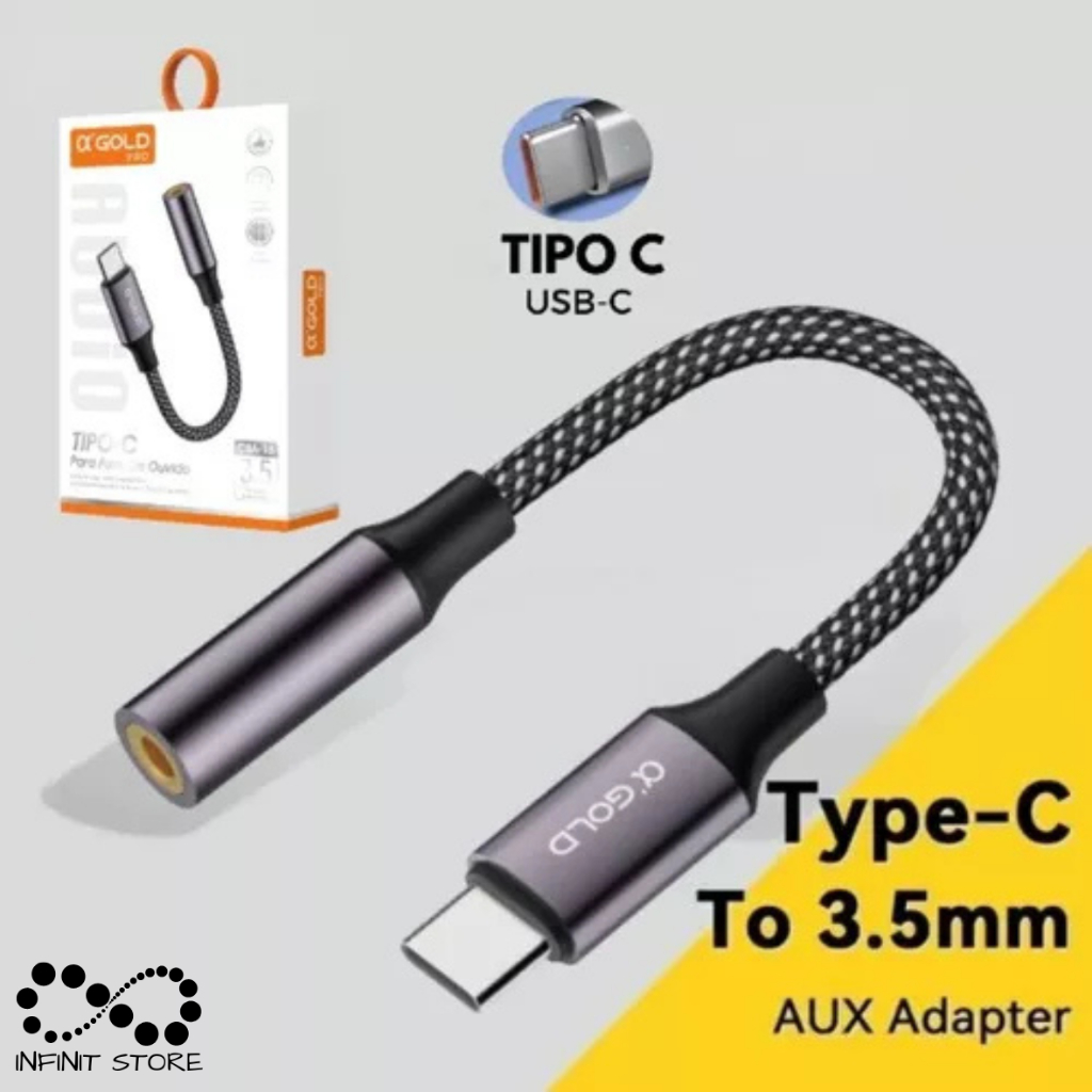 Cabo Adaptador De Fone De Ouvido Tipo-C/iPhone Par