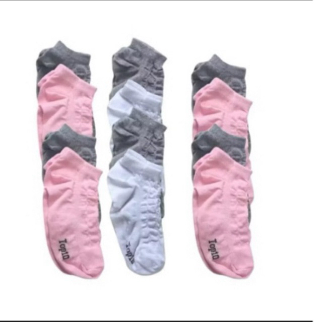 Kit 24 Pares Meia Feminina e Unissex Soquete 32 ao