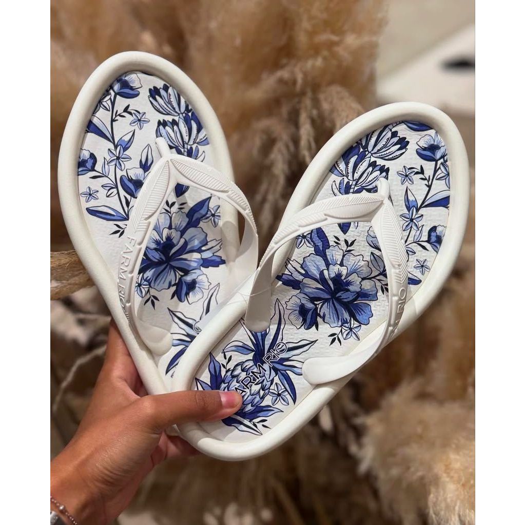 CHINELO SALTO BAIXO OFF WHITE FARM