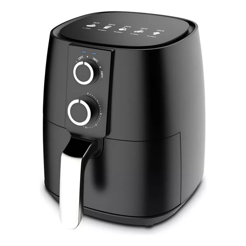 Fritadeira Airfryer Elétrica Com Timer 4,5L Preto