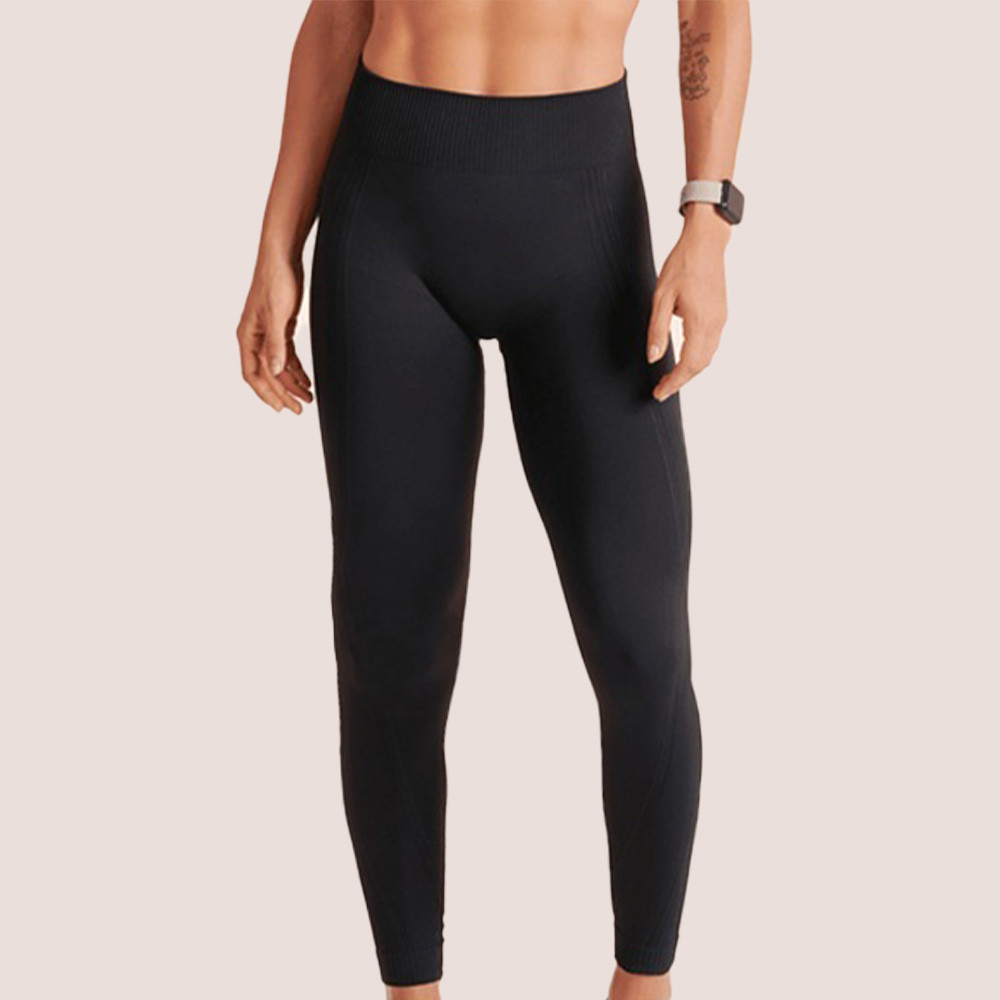 Calça Ajuste Legging Cintura Alta Cós Alto Silic