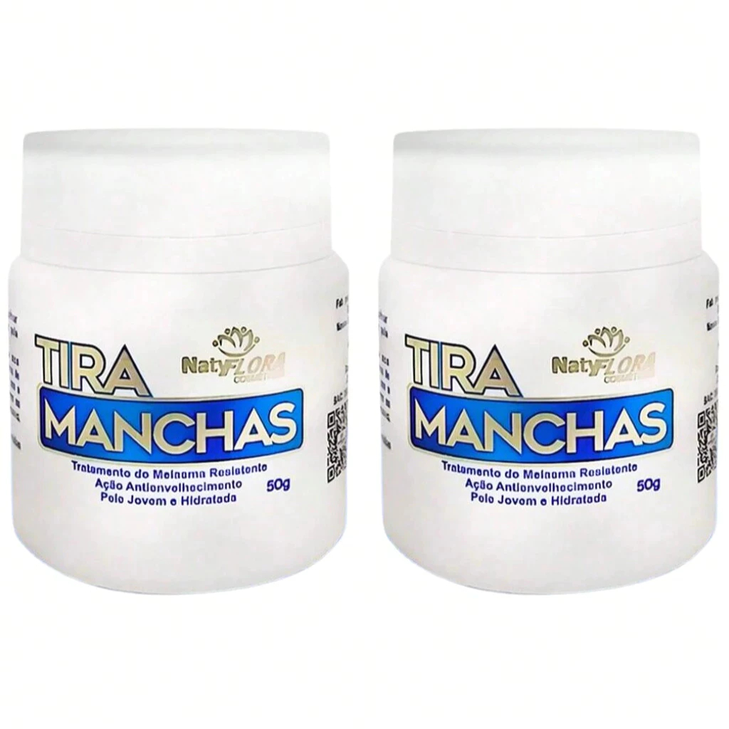 Kit 2 Pomada Tira Manchas Natyflora Combate Melasm