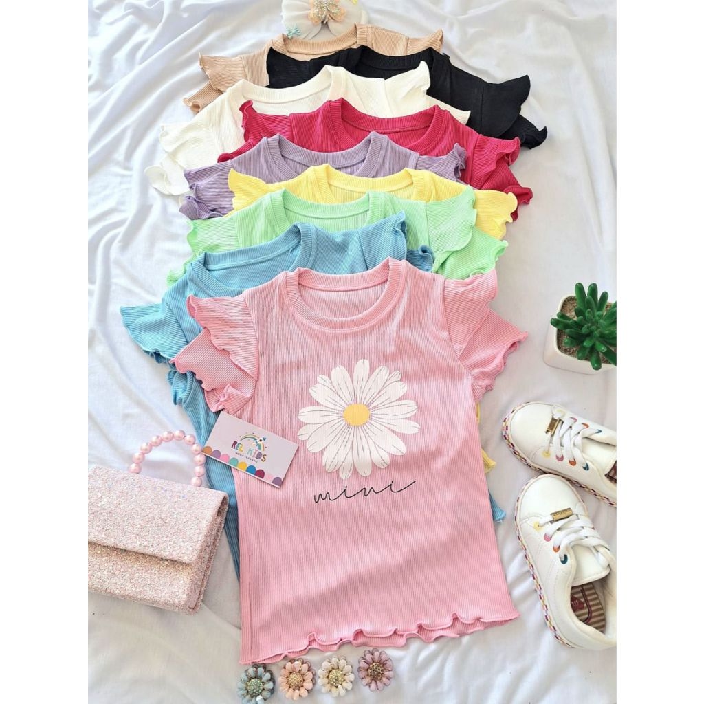 Blusa Infantil Feminina Margarida Mimi Manga Dupla