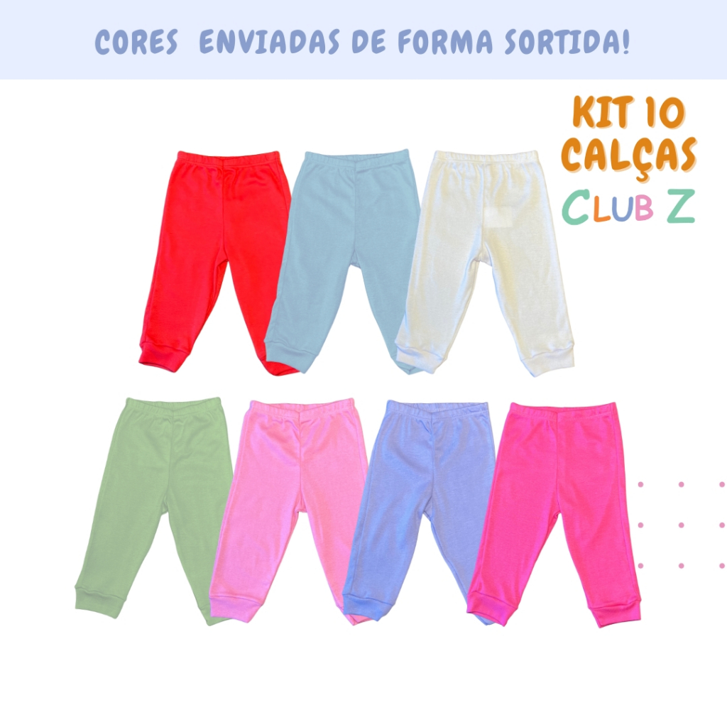 KIT 10 CALÇAS PARA BEBÊ