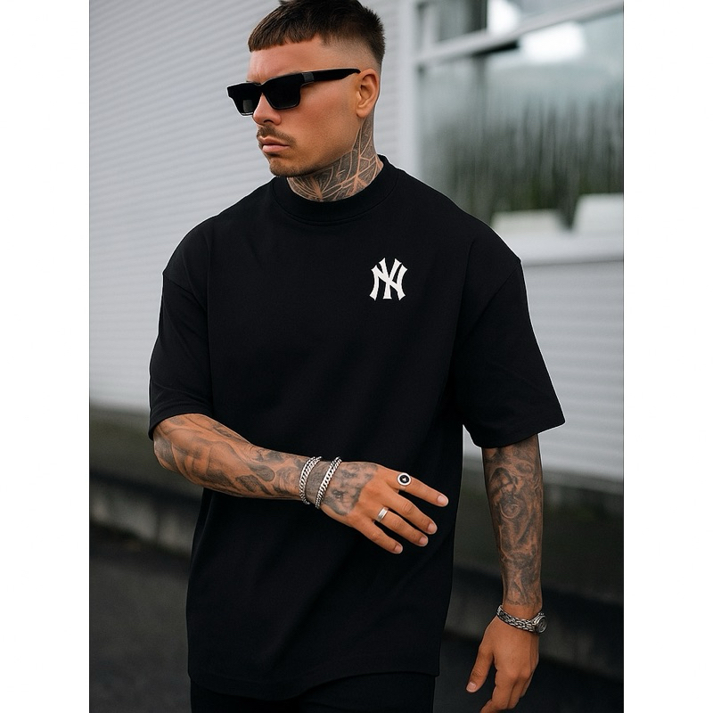 Camiseta Oversized Masculina NY 100% Algodão R