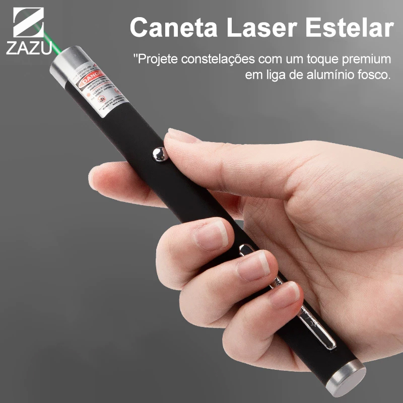 Apontador Laser Profissional 532nm, Verde e Vermel