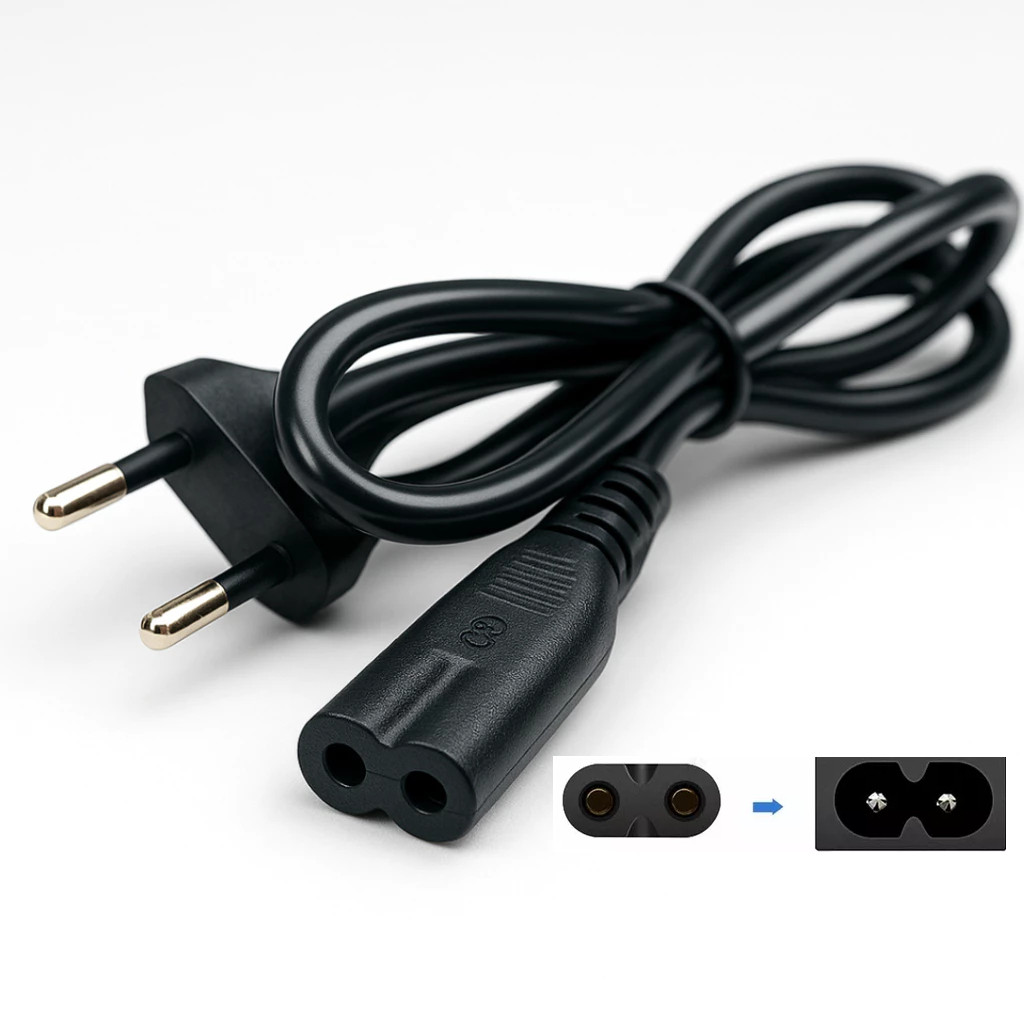 Cabo de força Bipolar Padrão (8) 1,2m 2 Pinos 10