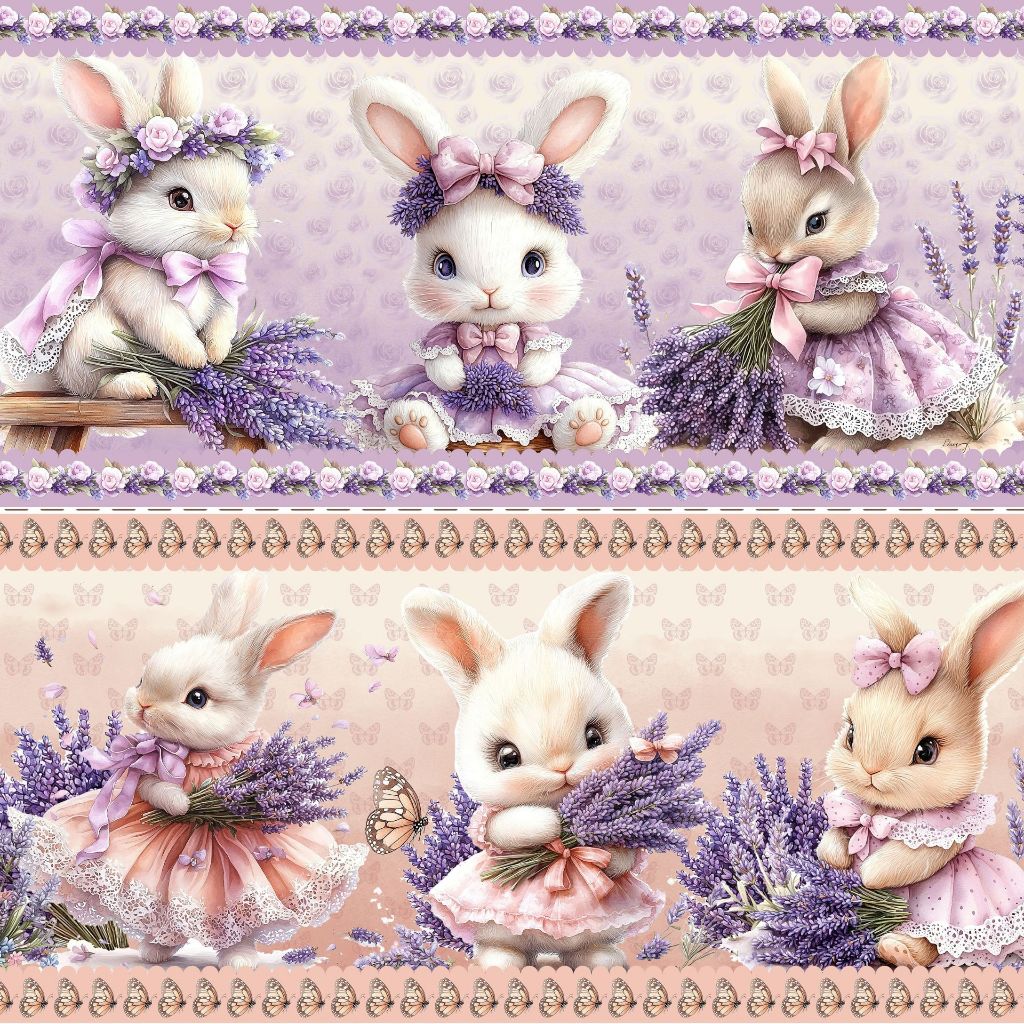 Tricoline Digital Algodão 100% Páscoa Jardim de 